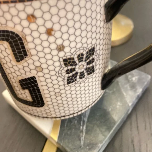 Anthropologie Margot Monogram Tiled Letter G Mug - Picture 5 of 7